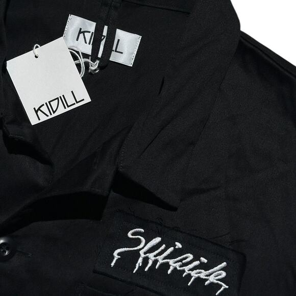 $675 graphic patchwork button down - Picture 2 of 3